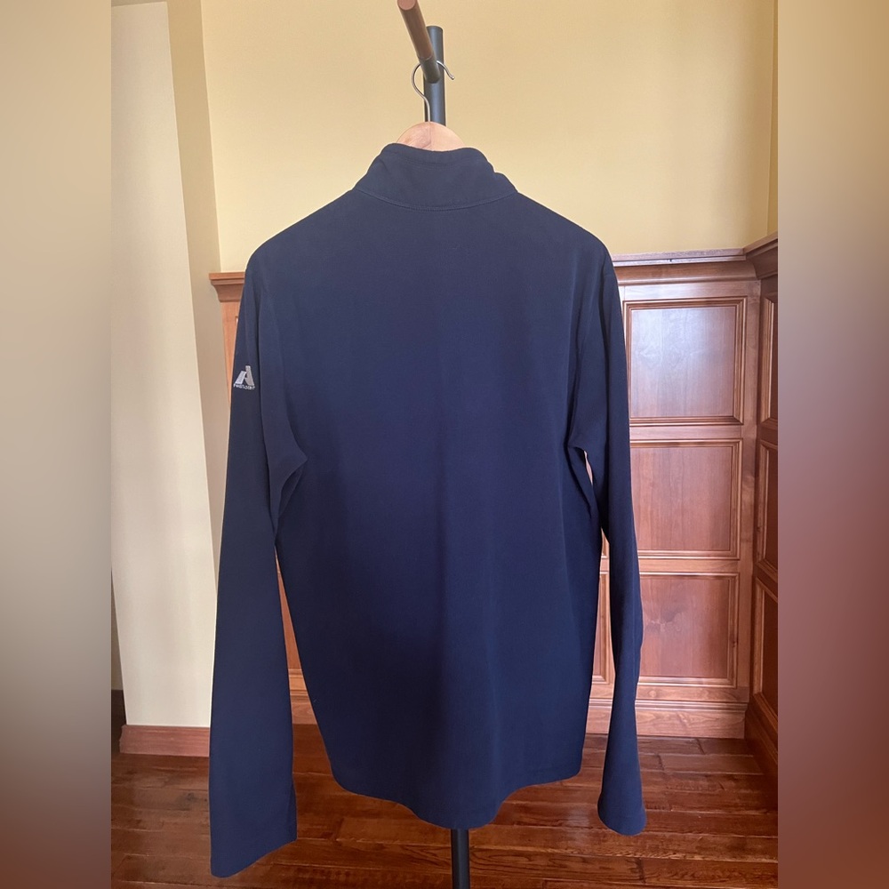 Eddie Bauer Pullover Men’s Fleece 1/2 Zip Navy Blue Size L Tall - Picture 6 of 12